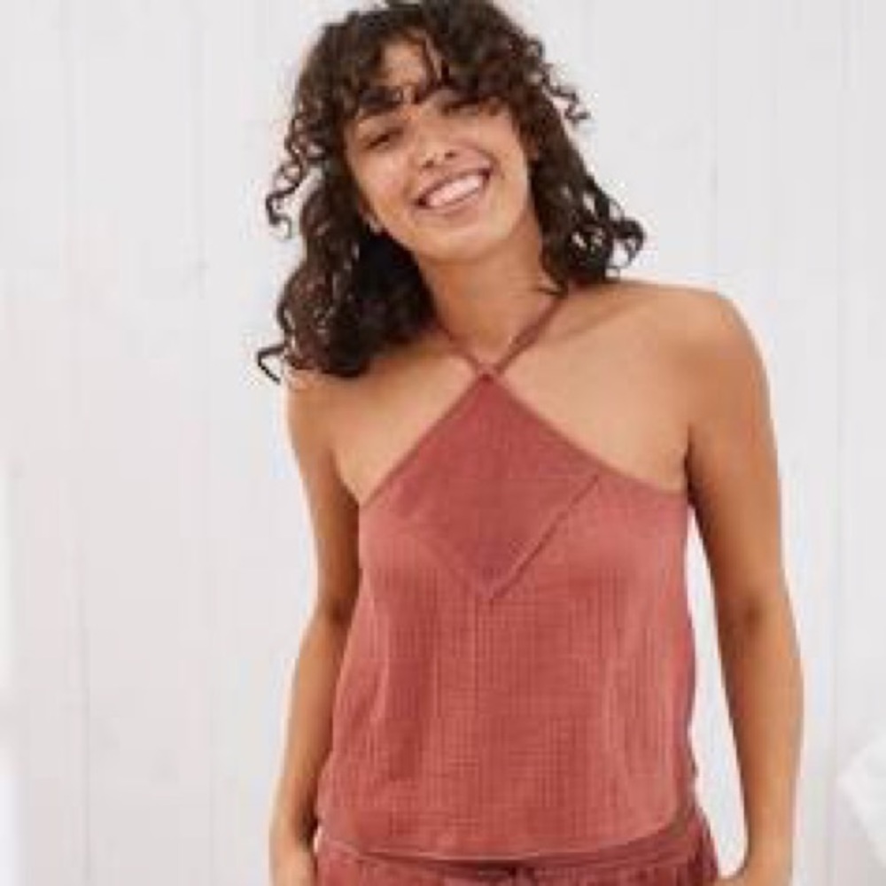 Aerie pink strappy tank top